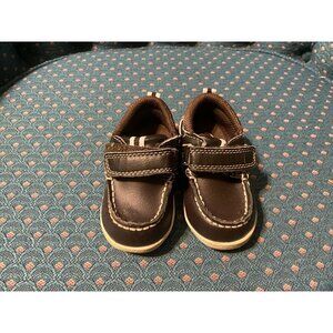 BOAT SHOES SLIP ON OXFORDS DECK SHOES TODDLER SIZE 4 BROWN OSHKOSH
